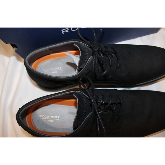 Rockport Men's Garett Plain Toe Oxford Shoes BLACK NIB SZ 15 - Picture 3 of 6
